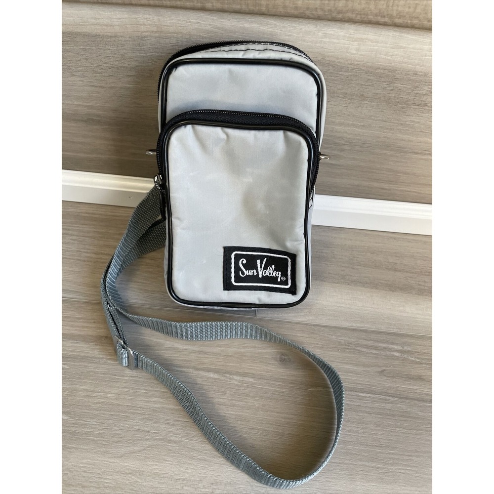 Sun Valley Vintage Style Camera Bag Gray Grey Padded Pockets With Shoulder Strap